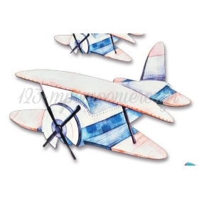 Ξυλινο Διακοσμητικο Αεροπλανακι Με Τρυπα 10X7Cm - ΚΩΔ:M2841-Ad