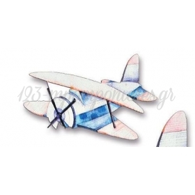 Ξυλινο Διακοσμητικο Αεροπλανακι Με Τρυπα 5X3.5Cm - ΚΩΔ:M2842-Ad