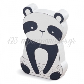 Μπομπονιερα Βαπτισης Ξυλινο Διακοσμητικο Panda - ΚΩΔ:Mpo-18E1021-Pr