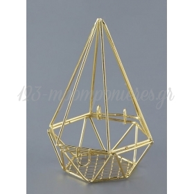 Μεταλλικο Γεωμετρικο - Χρυσο - ΚΩΔ:Nk346-Nu