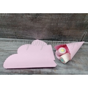 Χαρτινα Χωνακια Για Ζαχαρωτα - Ροζ - ΚΩΔ:01123-Pink-La