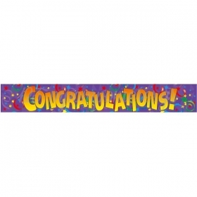 Banner Foil Happy Congratulations - ΚΩΔ:206413-Bb