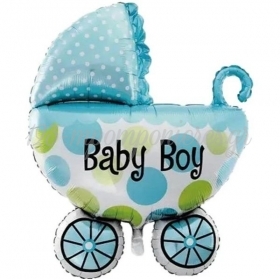 Μπαλονι Foil 65X58Cm Καροτσακι Baby Boy - ΚΩΔ:206385-Bb
