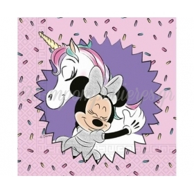 Χαρτοπετσετες Minnie Unicorn - ΚΩΔ:90330-Bb