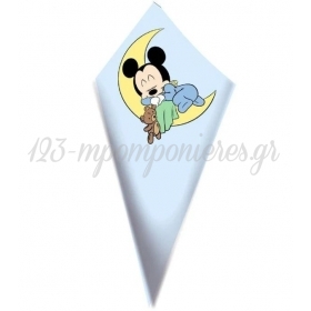 Χαρτινο Χωνακι Ζαχαρωτων Mickey Mouse Baby - ΚΩΔ:D1401-30-Bb