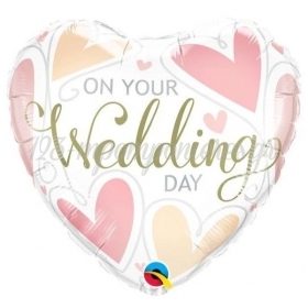 Μπαλονι Foil 18"(45Cm) Καρδια On Your Wedding Day - ΚΩΔ:57325-Bb