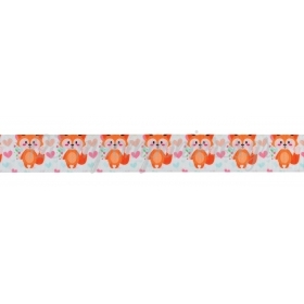 Κορδελα Γκρο Με Τυπωμα Αλεπουδακι 2.5Cmx45.7Μ - ΚΩΔ:M3451-Ad