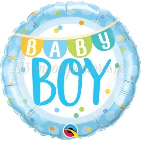 Μπαλονι Foil 18''(45Cm) Baby Boy Banner - ΚΩΔ:85901-Bb