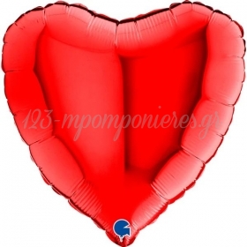 Μπαλονι Foil 18"(45Cm) Κοκκινη Καρδια - ΚΩΔ:18008-Bb
