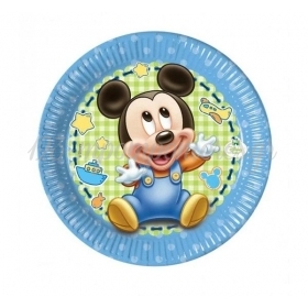 Χαρτινα Πιατα Γλυκου Baby Mickey Mouse - ΚΩΔ:84345-Bb