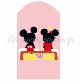 Ξυλινο Διακοσμητικο Mickey & Minnie 10Εκατ. - ΚΩΔ:D16001-114-Bb