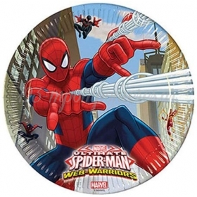 Χαρτινα Πιατα Φαγητου Spiderman - Web Warriors - ΚΩΔ:85151-Bb
