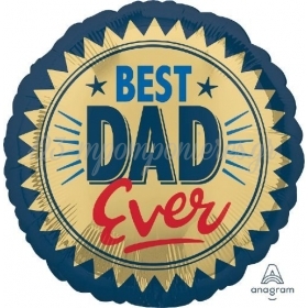 Μπαλονι Foil 18''(45Cm) Best Dad Ever Χρυση Σταμπα - ΚΩΔ:540964-Bb