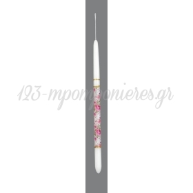 Πασχαλινη Λαμπαδα Floral - ΚΩΔ:M3562-Ad