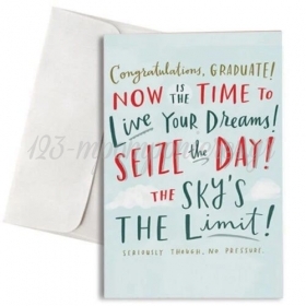 Ευχετηρια Καρτα Αποφοιτησης Με Φακελο Sky Is The Limit - ΚΩΔ:Vc1702-59-Bb