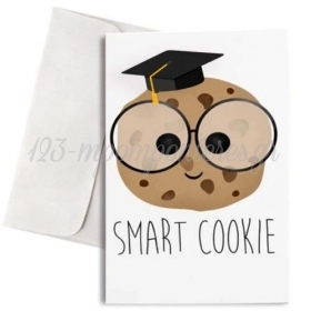 Ευχετηρια Καρτα Αποφοιτησης Χωρις Φακελο Smart Cookie - ΚΩΔ:Vc1703-5-Bb