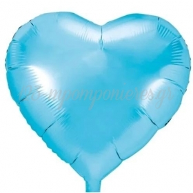 Μπαλονι Foil 18"(45Cm) Γαλαζια Ματ Καρδια - ΚΩΔ:10010Η-Bb