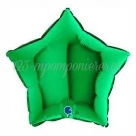 Μπαλονι Foil 18''(45Cm) Πρασινο Αστερι - ΚΩΔ:19220Gr-Bb