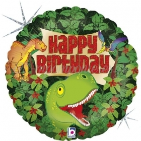 Μπαλονι Foil 18"(46Cm) Happy Birthday Δεινοσαυρος - ΚΩΔ:86747-Bb