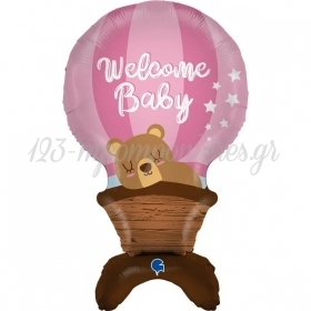 Μπαλονι Foil 38"(97Cm) Welcome Baby Girl Standups Αεροστατο - ΚΩΔ:G70004-Bb