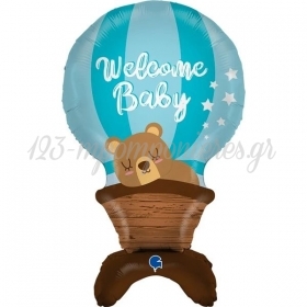 Μπαλονι Foil 38"(97Cm) Welcome Baby Boy Standups Αεροστατο - ΚΩΔ:G70003-Bb