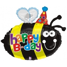 Μπαλονι Foil Γενεθλιων Supershape Μελισσα «Happy Birthday» 68Cm – ΚΩΔ.:85434Ρ-Bb