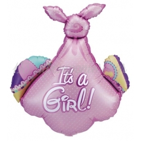 Μπαλονι Foil 86Cm Για Γεννηση Supershape «It'S A Girl» Ροζ Πανα – ΚΩΔ.:85048Ρ-Bb