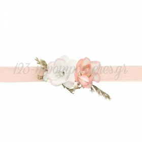 Κορσαζ Βραχιολι Με Ροζ Λουλουδια - ΚΩΔ:Kors2-Bb