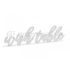 Ξυλινο Διακοσμητικο “Wish Table” 40X10Cm - ΚΩΔ:492852-Nt