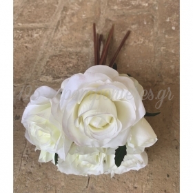 Τριανταφυλλα Λευκα Σε Μπουκετο - ΚΩΔ:L37-Rn
