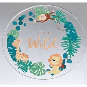 Plexiglass Διακοσμητικό με Ζώα της Ζούγκλας "Let's Get Wild" 5cm - ΚΩΔ:M10491-AD