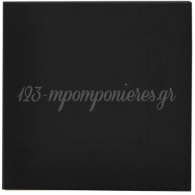 Χαρτοπετσέτες Μαύρες 33X33cm - ΚΩΔ:SDL111018-BB