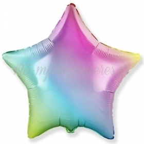 Μπαλόνι Foil 18"(45cm) Αστέρι Ουράνιο Τόξο - ΚΩΔ:301500GP-BB