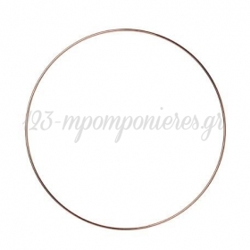 Μεταλλικός κύκλος ροζ χρυσό - rose gold - 30cm - ΚΩΔ:778996-NT