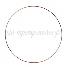Μεταλλικός κύκλος ροζ χρυσό - rose gold - 40cm - ΚΩΔ:778997-NT