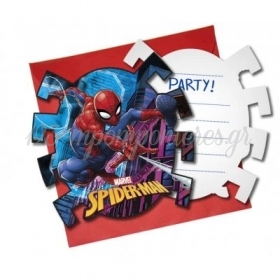 Προσκλησεις Και Φακελα Με Κοπτικο Spiderman - ΚΩΔ:89453-BB