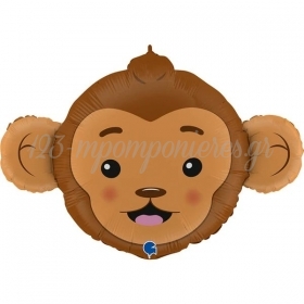 Μπαλόνι Foil 36"(91cm) Kεφάλι Μαϊμούς - ΚΩΔ:G72012-BB