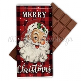 Χριστουγεννιάτικη Σοκολάτα Vintage Santa 100gr - ΚΩΔ:5531113-100-3-BB