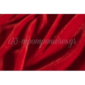 Ύφασμα Βελούδο Κόκκινο με το μέτρο, φάρδος 150cm - ΚΩΔ:304001-RED-NT