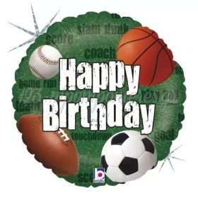 Μπαλόνι Foil 18″(46cm) Sports Balls Happy Birthday - ΚΩΔ:86828-BB