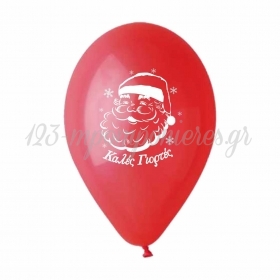 Μπαλόνι Latex 13 (33cm) Τυπωμένο Άϊ-Βασίλης – Καλές Γιορτές - ΚΩΔ:13613401-BB