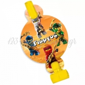Σφυρίχτρες Blowouts Lego Ninjago 14X8cm - ΚΩΔ:P25944-50-BB