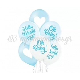 Μπαλόνι Latex 12 (30cm) Oh Baby Boy - ΚΩΔ:5000588-BB
