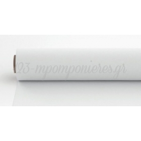 Ρολό Ράνερ βαμβακερό λευκό 45cm x 4,5m - ΚΩΔ:909228-WHITE-45-NT