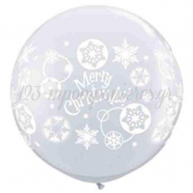 Μπαλόνι Latex 35 (90cm) Τυπωμένο Merry Christmas - ΚΩΔ:60287-BB