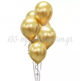 Μπαλόνια Latex 12 (30cm) Platinum Χρυσά - ΚΩΔ:CB-7LZL5-BB