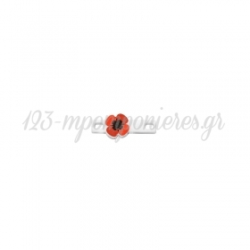 Πλέξι Ακρυλικό Στοιχείο Ταυτότητα Παπαρούνα Μακραμέ 22x8mm - ΚΩΔ:71460573.001-NG