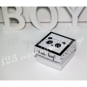 Κουτάκι Με Εκτύπωση Panda (Πάντα) 8Χ8Χ5cm - ΚΩΔ:KOYTI-0201-TH