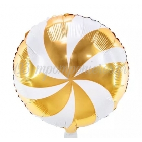 Μπαλόνι Foil 18 (45cm) Candy Cane Χρυσό - ΚΩΔ:FB107-019-BB