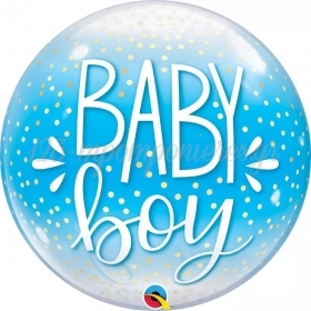 Μπαλόνι Bubble 22 (56cm) Baby Boy - ΚΩΔ:10040-BB